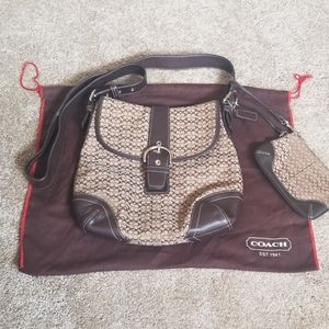 Coach signature purse AND matching wristlet